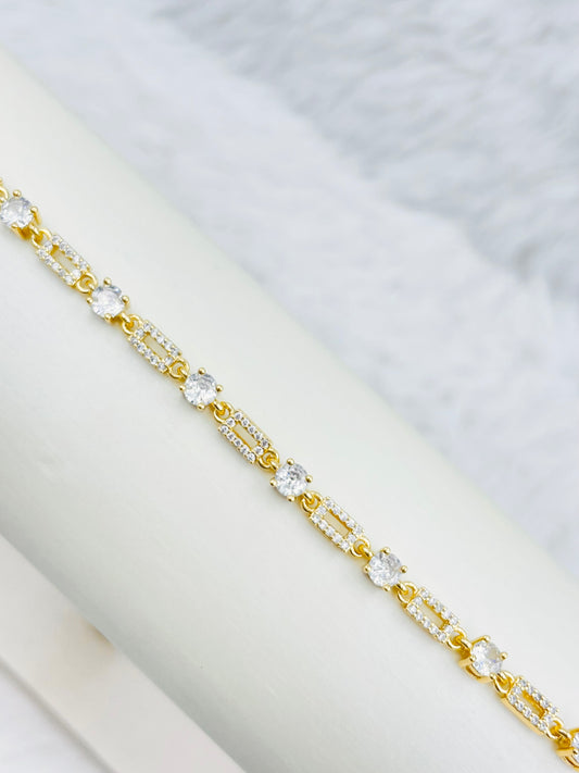 Pulsera Dorada Rosek