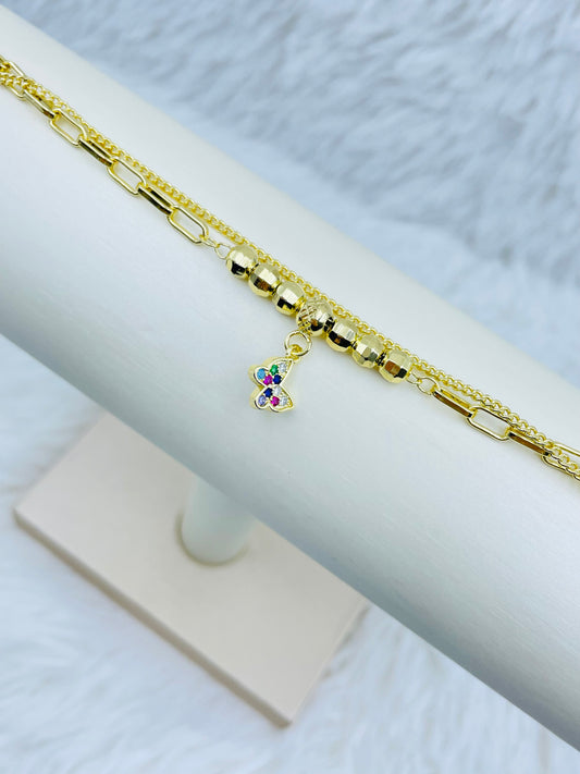 Pulsera Dorada Rosek