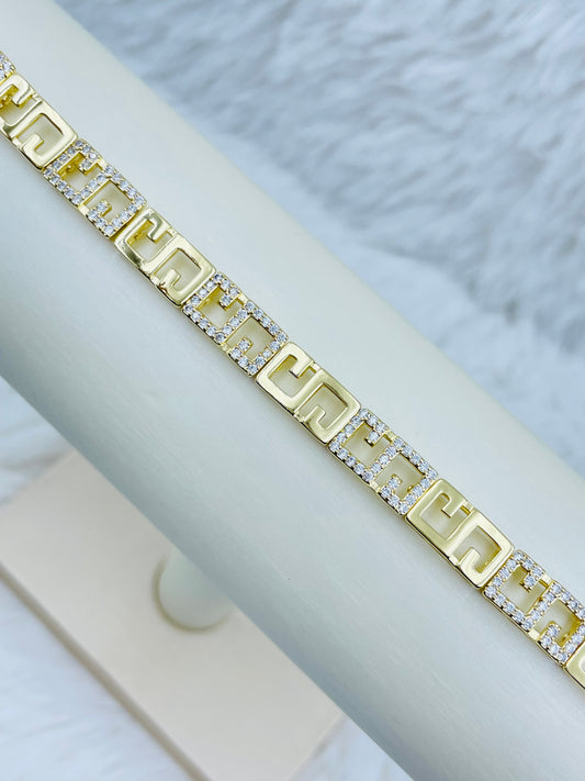 Pulsera Dorada Rosek