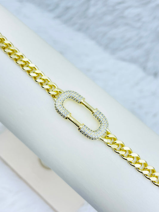 Pulsera Dorada Rosek