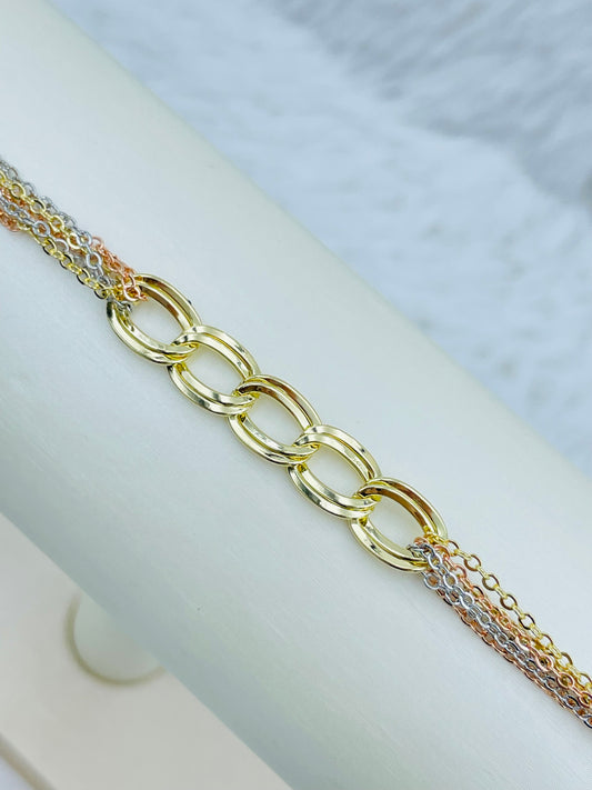 Pulsera Dorada Rosek