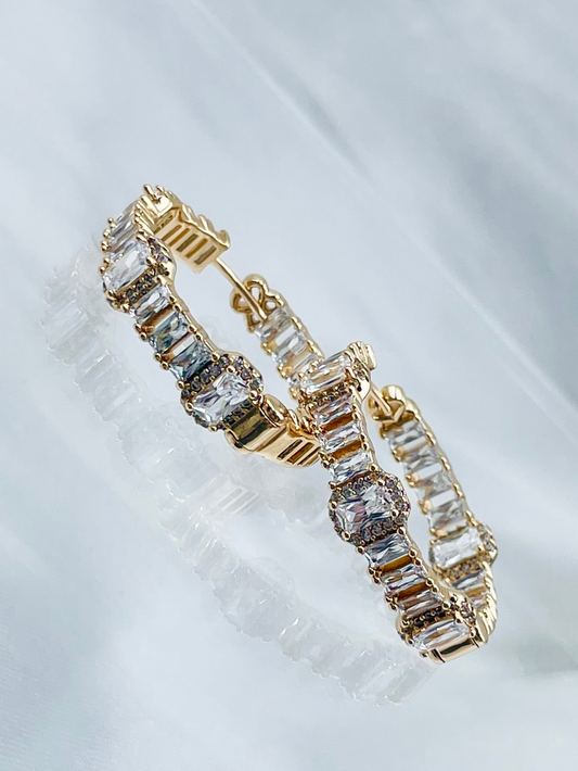 Arracada Xuping Rosada