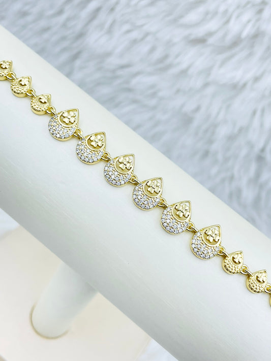 Pulsera Dorada Rosek