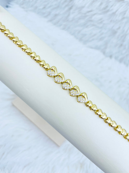 Pulsera Dorada Rosek