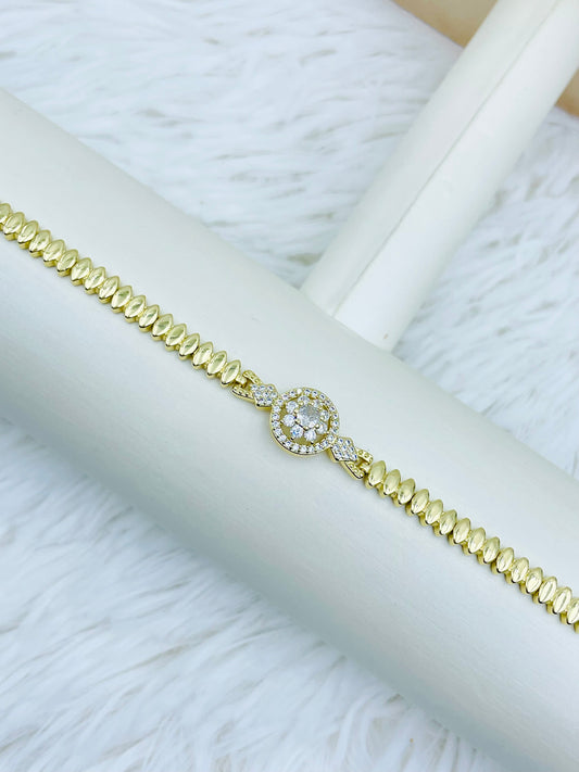 Pulsera Dorada Rosek