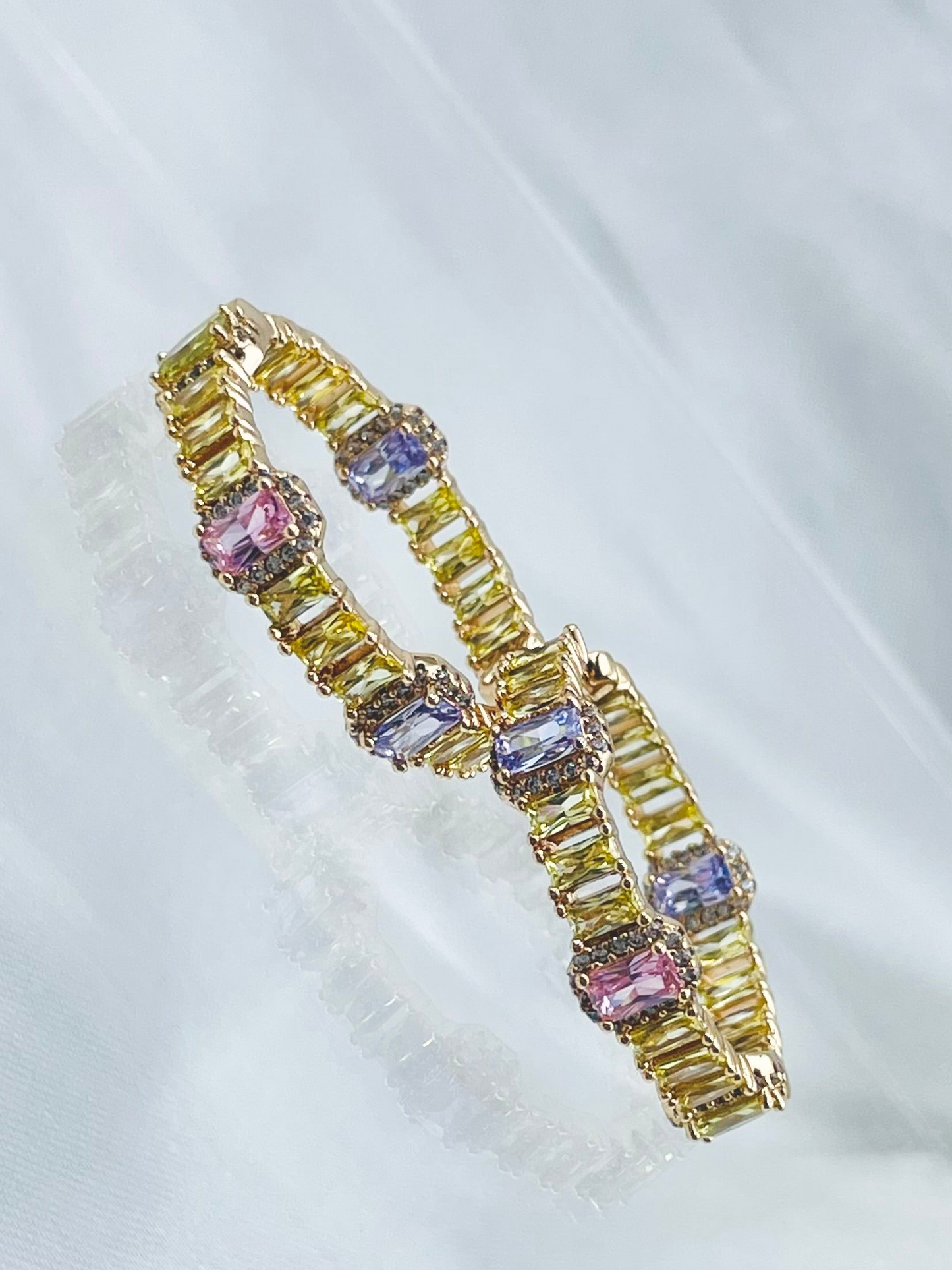 Arracada Xuping Rosada