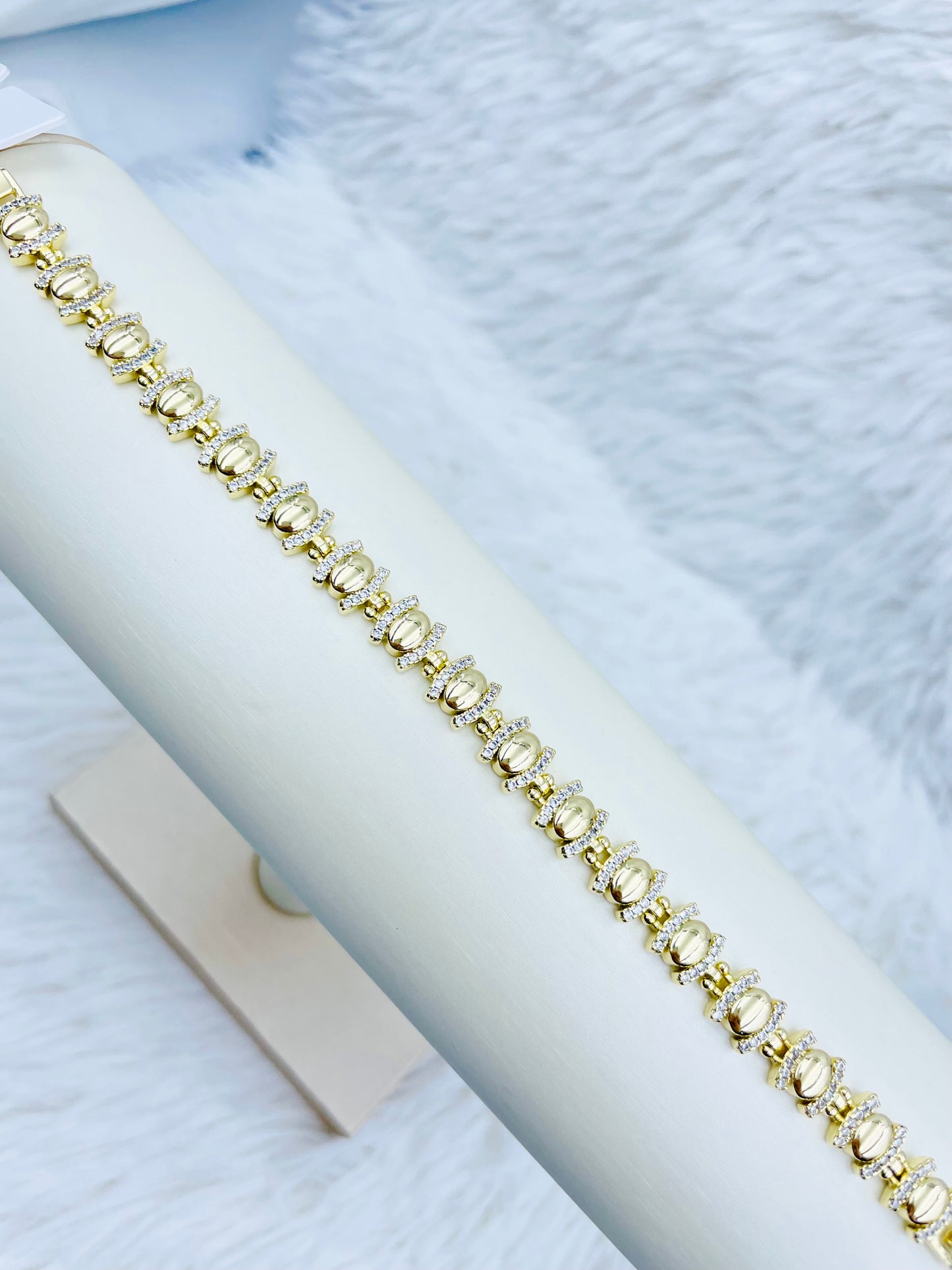 Pulsera Dorada Rosek