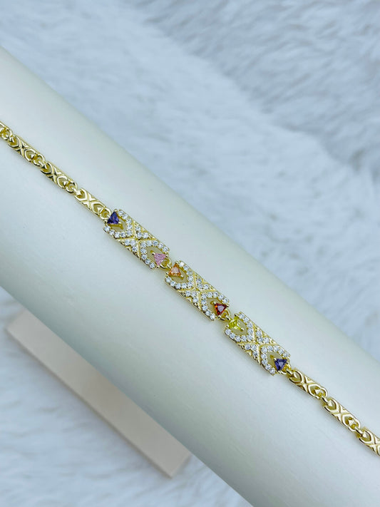 Pulsera Dorada Rosek